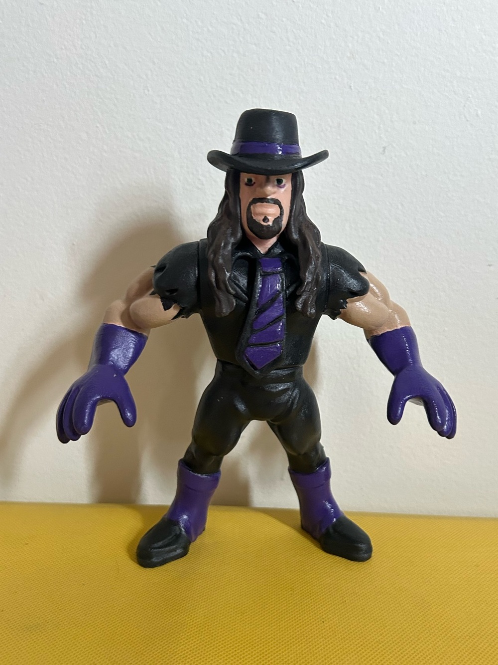 The Undertaker Art creation 3D Printed Wrestling Figure 8” Retro LJN Style WWF